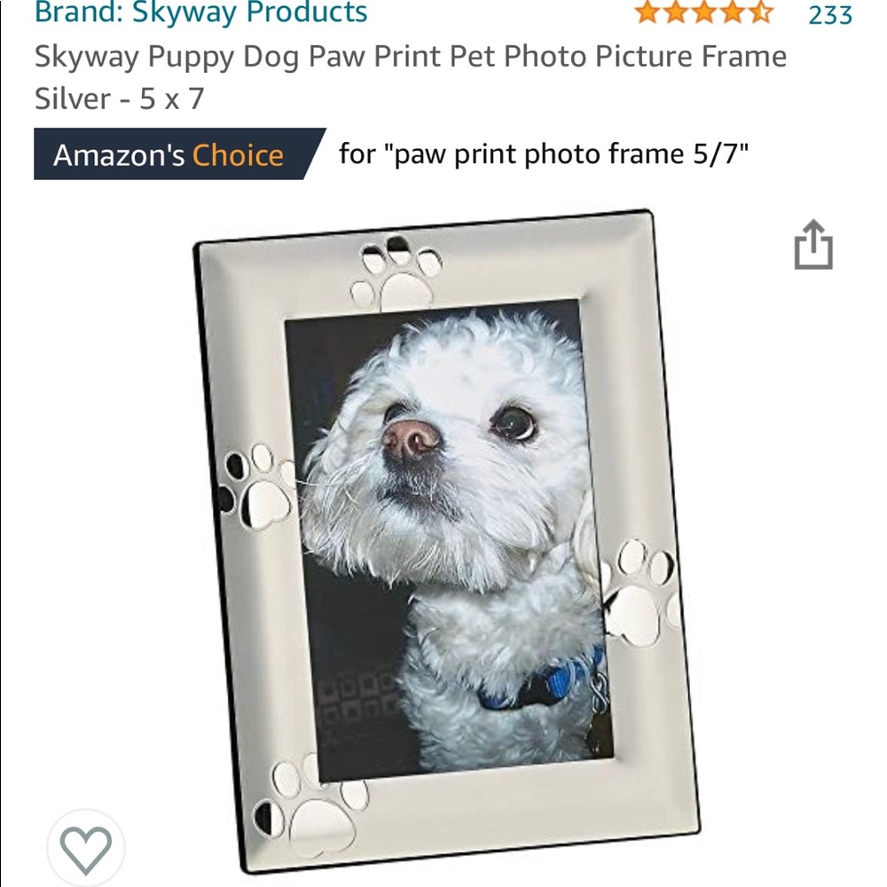 Paw Print Frame